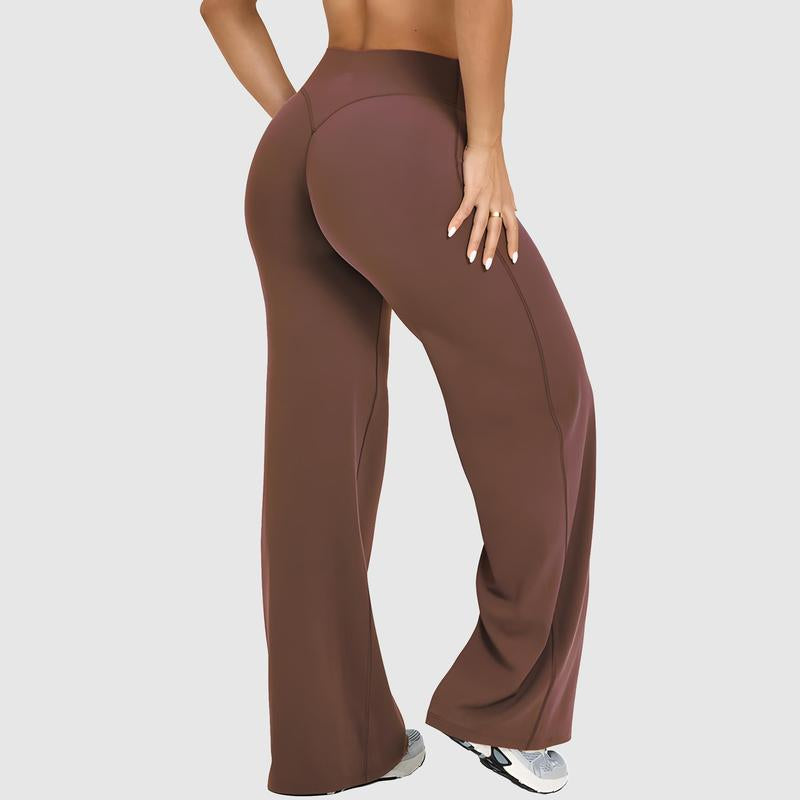 DEEFY Softmotion Straight Leg Bottoms 30.5" & 31.5" Inseam Fitness Gymwear Women Workout Breathable Light Thin Sportswear Gym Outdoor Sports Yoga Pants Wide Sweatpants Solid Color Joggers