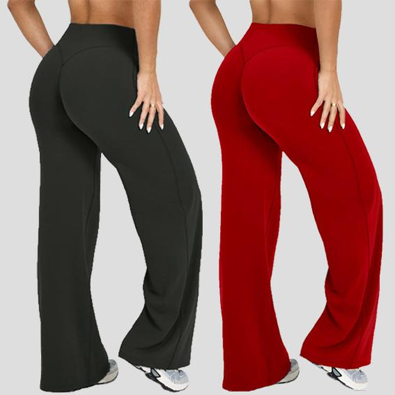 DEEFY Softmotion Straight Leg Bottoms 30.5" & 31.5" Inseam Fitness Gymwear Women Workout Breathable Light Thin Sportswear Gym Outdoor Sports Yoga Pants Wide Sweatpants Solid Color Joggers