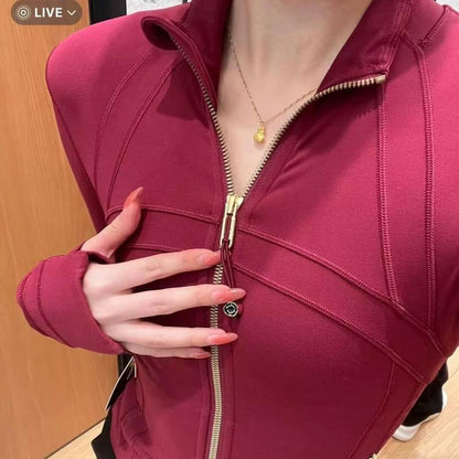Valentine'S Day Women'S Lightweight Zip-Front Jacket | Stand Collar Athletic Top for Workout, Yoga & Casual Wear | Breathable, Comfortable Long Sleeve Sportswear