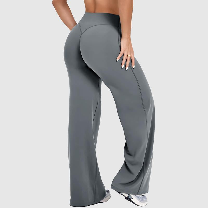 DEEFY Softmotion Straight Leg Bottoms 30.5" & 31.5" Inseam Fitness Gymwear Women Workout Breathable Light Thin Sportswear Gym Outdoor Sports Yoga Pants Wide Sweatpants Solid Color Joggers