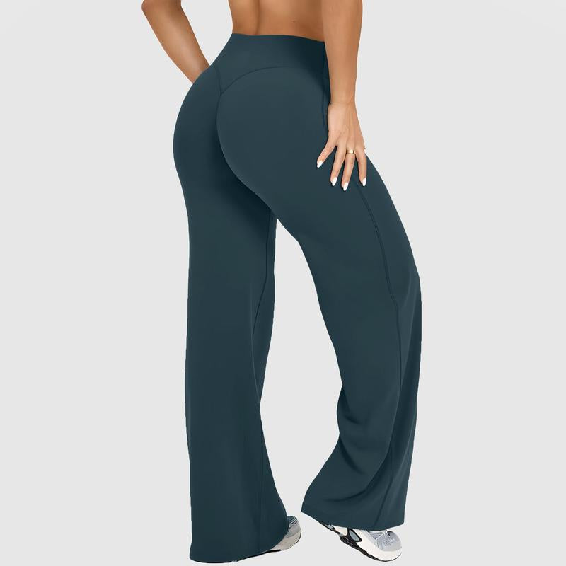 DEEFY Softmotion Straight Leg Bottoms 30.5" & 31.5" Inseam Fitness Gymwear Women Workout Breathable Light Thin Sportswear Gym Outdoor Sports Yoga Pants Wide Sweatpants Solid Color Joggers