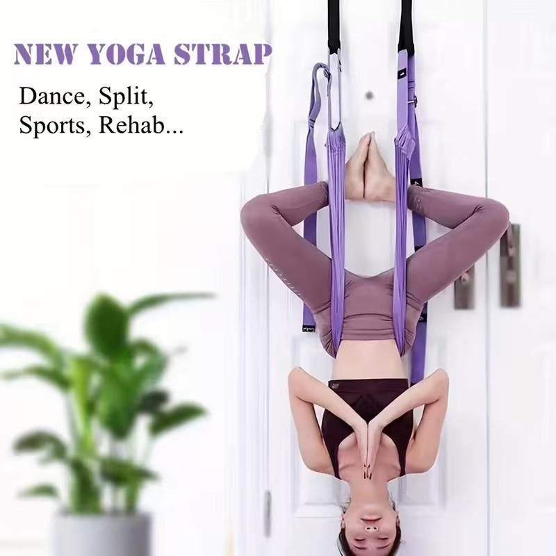 Aerial Yoga Hammock, 1 Count Home Yoga Stretching Belt, Yoga & Pilates Equipment for Home Gym, Fitness Equipment for Women & Men