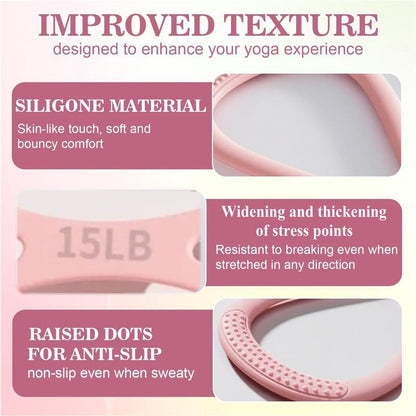 Women'S Home Fitness Yoga Puller, Shoulder-Opening and Back-Beautifying Elastic Band, Figure 8 Resistance Band , Home Exercise Pull Rope Muscle Training Equipment