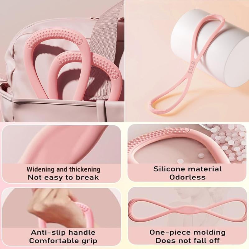 Women'S Home Fitness Yoga Puller, Shoulder-Opening and Back-Beautifying Elastic Band, Figure 8 Resistance Band , Home Exercise Pull Rope Muscle Training Equipment