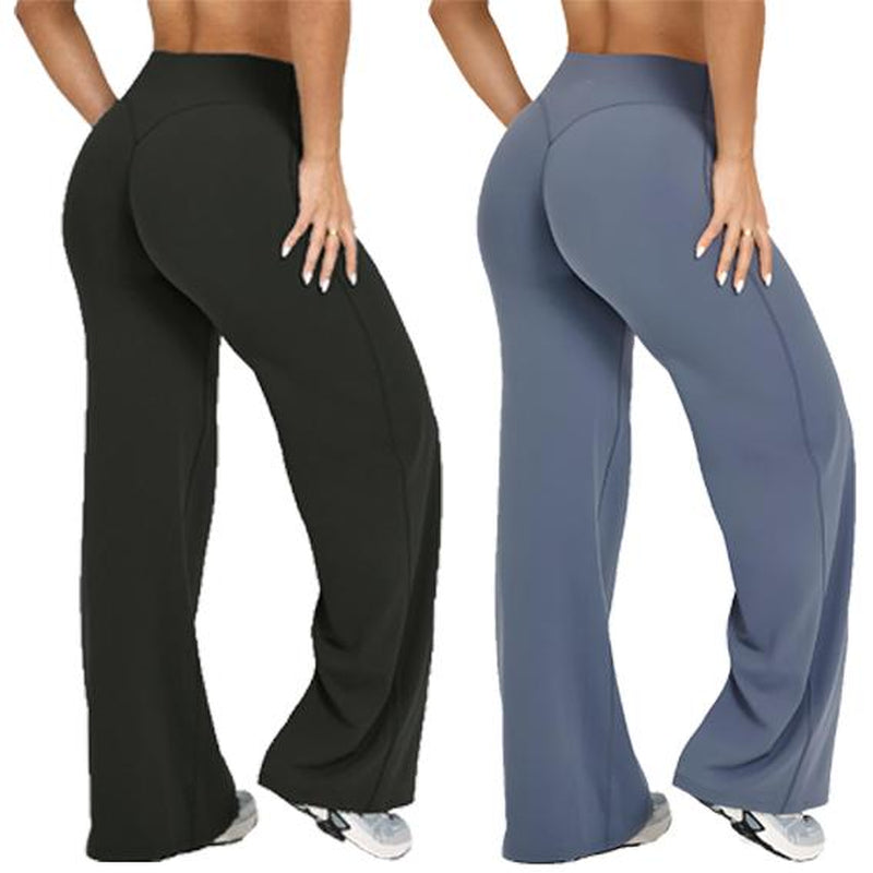DEEFY Softmotion Straight Leg Bottoms 30.5" & 31.5" Inseam Fitness Gymwear Women Workout Breathable Light Thin Sportswear Gym Outdoor Sports Yoga Pants Wide Sweatpants Solid Color Joggers