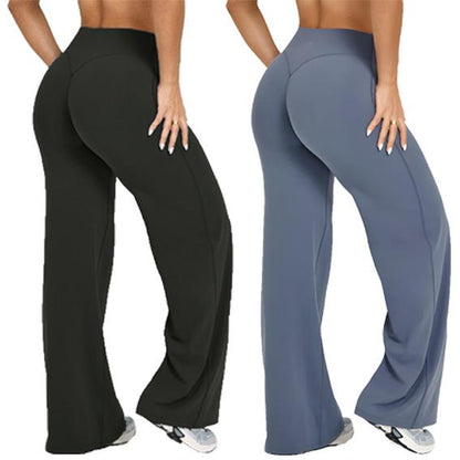 DEEFY Softmotion Straight Leg Bottoms 30.5" & 31.5" Inseam Fitness Gymwear Women Workout Breathable Light Thin Sportswear Gym Outdoor Sports Yoga Pants Wide Sweatpants Solid Color Joggers