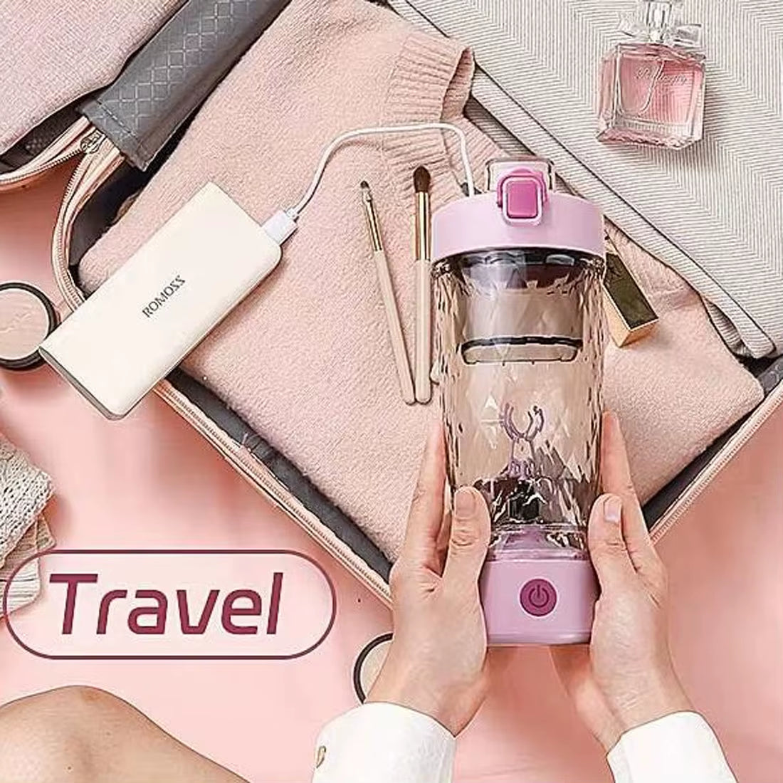 650Ml Electric Protein Powder Mixing Cup Automatic Shaker Bottle Mixer Shake Bottle Milk Coffee Blender Kettle Fro Gym Outdoor