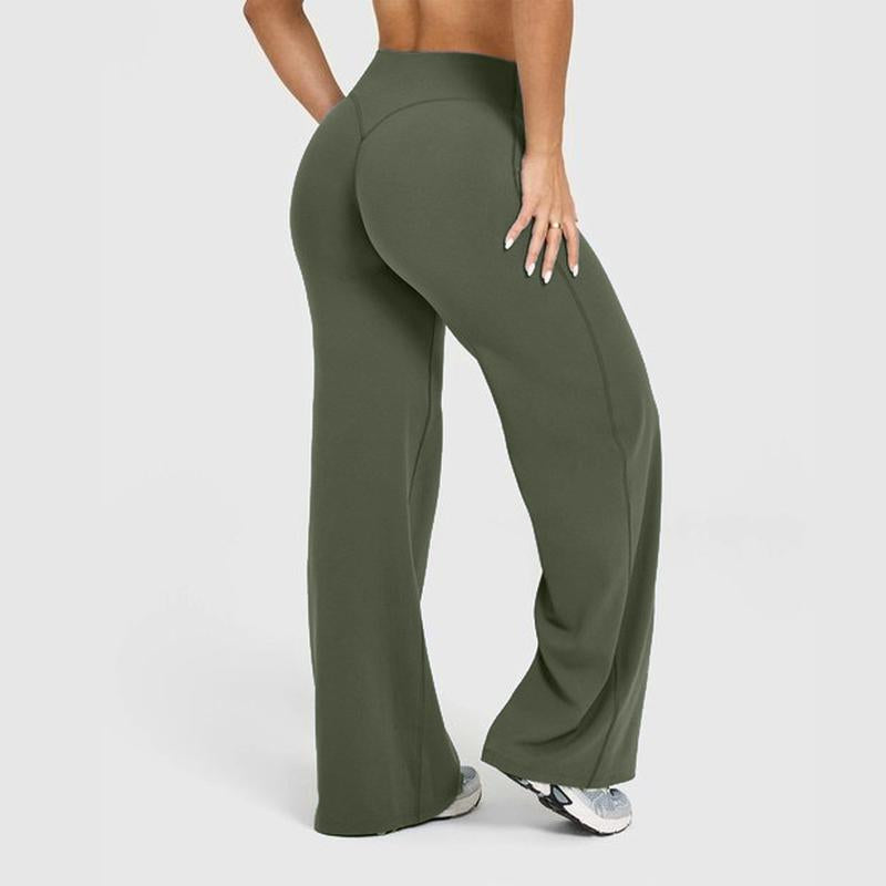 DEEFY Softmotion Straight Leg Bottoms 30.5" & 31.5" Inseam Fitness Gymwear Women Workout Breathable Light Thin Sportswear Gym Outdoor Sports Yoga Pants Wide Sweatpants Solid Color Joggers