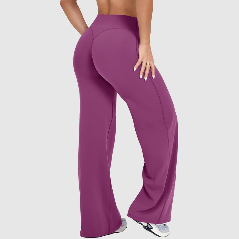 DEEFY Softmotion Straight Leg Bottoms 30.5" & 31.5" Inseam Fitness Gymwear Women Workout Breathable Light Thin Sportswear Gym Outdoor Sports Yoga Pants Wide Sweatpants Solid Color Joggers