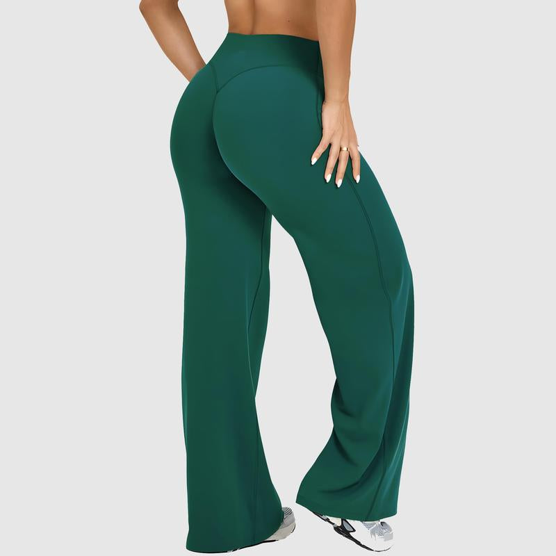 DEEFY Softmotion Straight Leg Bottoms 30.5" & 31.5" Inseam Fitness Gymwear Women Workout Breathable Light Thin Sportswear Gym Outdoor Sports Yoga Pants Wide Sweatpants Solid Color Joggers