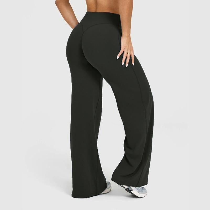 DEEFY Softmotion Straight Leg Bottoms 30.5" & 31.5" Inseam Fitness Gymwear Women Workout Breathable Light Thin Sportswear Gym Outdoor Sports Yoga Pants Wide Sweatpants Solid Color Joggers