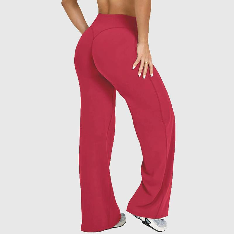 DEEFY Softmotion Straight Leg Bottoms 30.5" & 31.5" Inseam Fitness Gymwear Women Workout Breathable Light Thin Sportswear Gym Outdoor Sports Yoga Pants Wide Sweatpants Solid Color Joggers