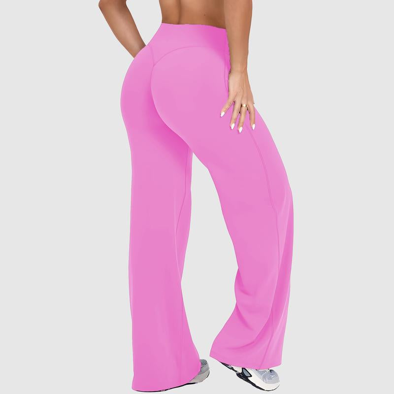 DEEFY Softmotion Straight Leg Bottoms 30.5" & 31.5" Inseam Fitness Gymwear Women Workout Breathable Light Thin Sportswear Gym Outdoor Sports Yoga Pants Wide Sweatpants Solid Color Joggers