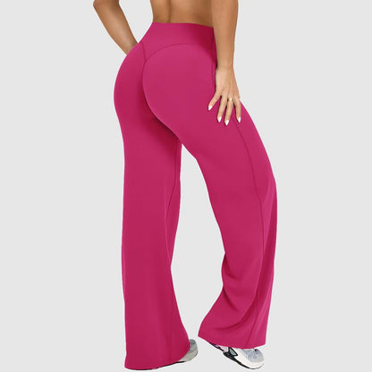 DEEFY Softmotion Straight Leg Bottoms 30.5" & 31.5" Inseam Fitness Gymwear Women Workout Breathable Light Thin Sportswear Gym Outdoor Sports Yoga Pants Wide Sweatpants Solid Color Joggers