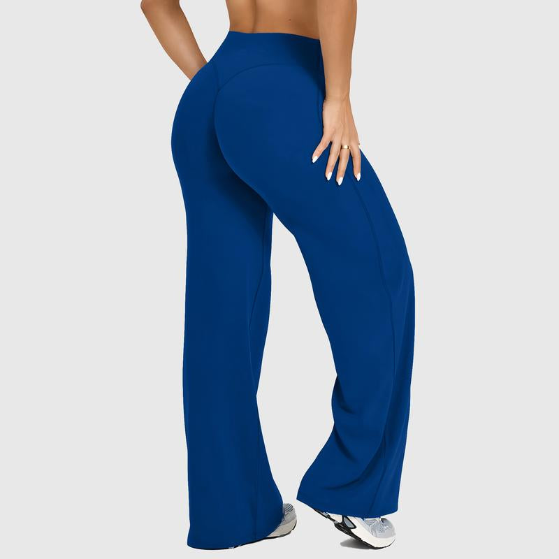 DEEFY Softmotion Straight Leg Bottoms 30.5" & 31.5" Inseam Fitness Gymwear Women Workout Breathable Light Thin Sportswear Gym Outdoor Sports Yoga Pants Wide Sweatpants Solid Color Joggers