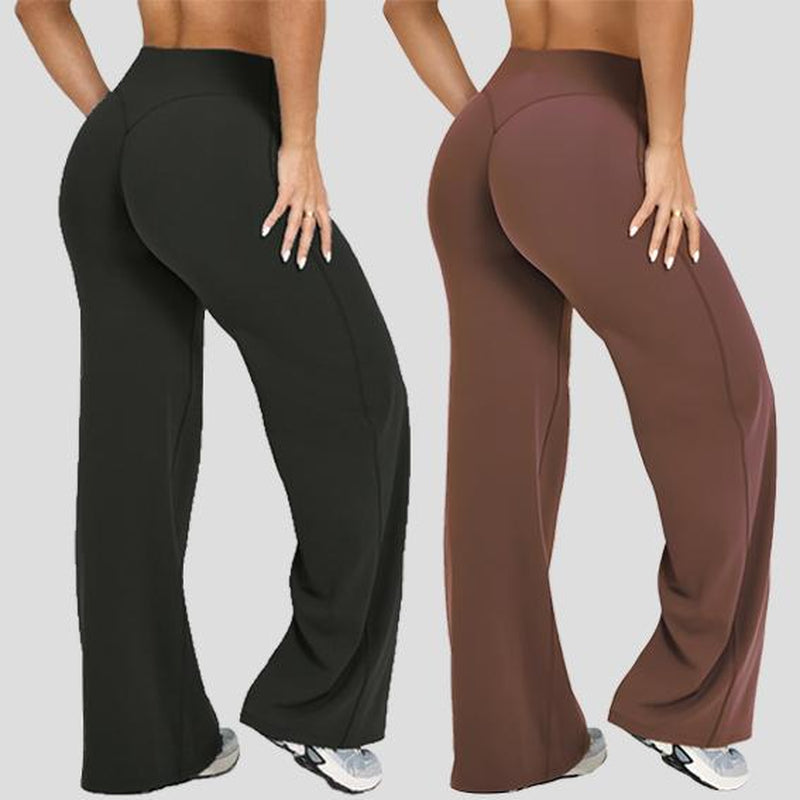 DEEFY Softmotion Straight Leg Bottoms 30.5" & 31.5" Inseam Fitness Gymwear Women Workout Breathable Light Thin Sportswear Gym Outdoor Sports Yoga Pants Wide Sweatpants Solid Color Joggers