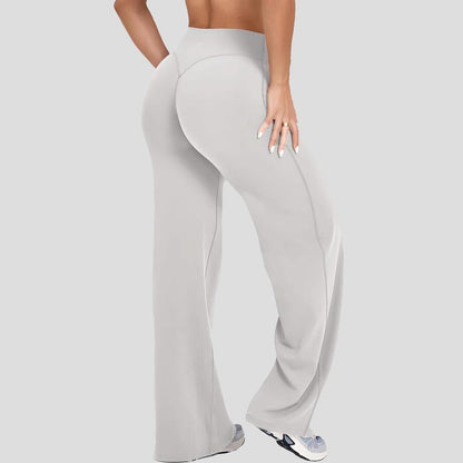 DEEFY Softmotion Straight Leg Bottoms 30.5" & 31.5" Inseam Fitness Gymwear Women Workout Breathable Light Thin Sportswear Gym Outdoor Sports Yoga Pants Wide Sweatpants Solid Color Joggers